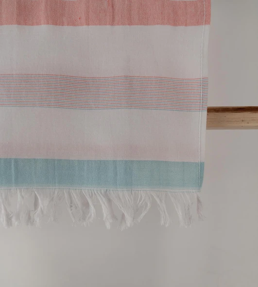 Renkli Çizgili Desenli Hafif Çok Amaçlı 70x140 cm Peştamal Baveno ürün görseli 1