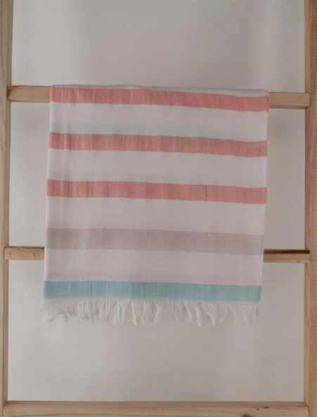 Renkli Çizgili Desenli Hafif Çok Amaçlı 70x140 cm Peştamal Baveno - Resim 2