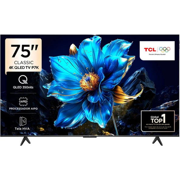 TCL 75P7K 75" 4K UHD QLED Google TV - 1