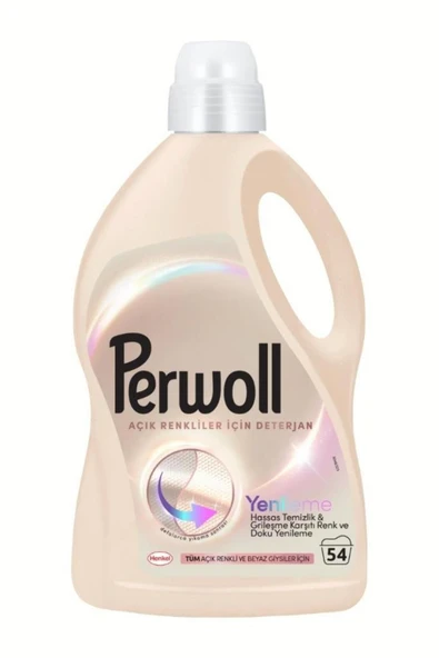 Perwoll Açık Renkliler Sıvı Deterjan 2.97l – Renk Koruma & Derin Temizlik ürün görseli