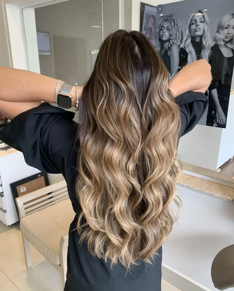 HairPim Professional (0.8 Gr) Bej Sombre 50 Adet 70 Cm Yeni Nesil Kaynak Saç HP471 ürün görseli 1