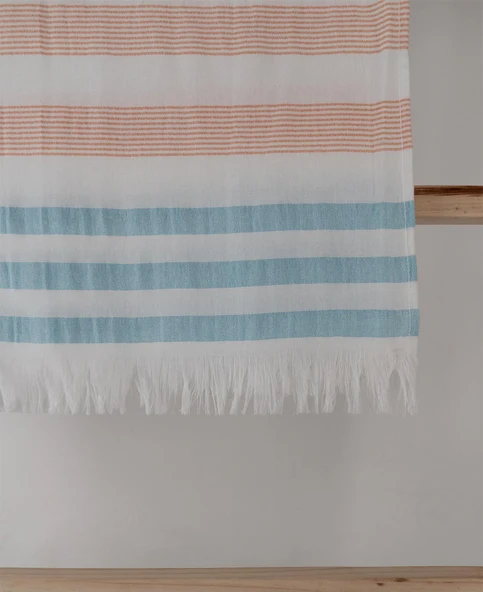 Renkli Çizgili Desenli Hafif Çok Amaçlı 70x140 cm Peştamal Baveno - Resim 9