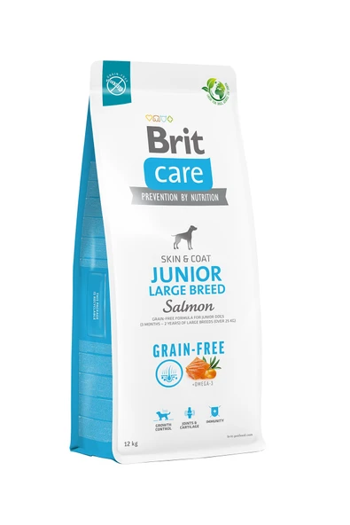 Brit Care Junior Skin & Coat Somonlu Tahılsız Büyük Irk Yavru Köpek Maması 12kg - 1