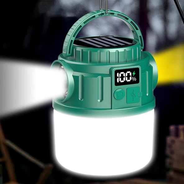 Powermaster V65-3 Solar Kamp Lambası Fener - Resim 2