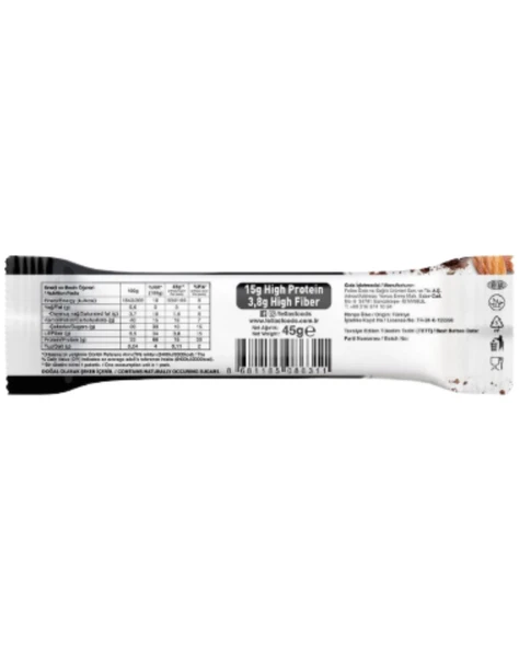 Yüksek Protein Bar - Bademli ve Kakaolu 45g - Resim 2
