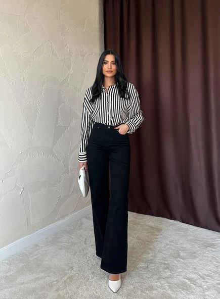 Siyah Comfy Jeans Pantolon ürün görseli 1