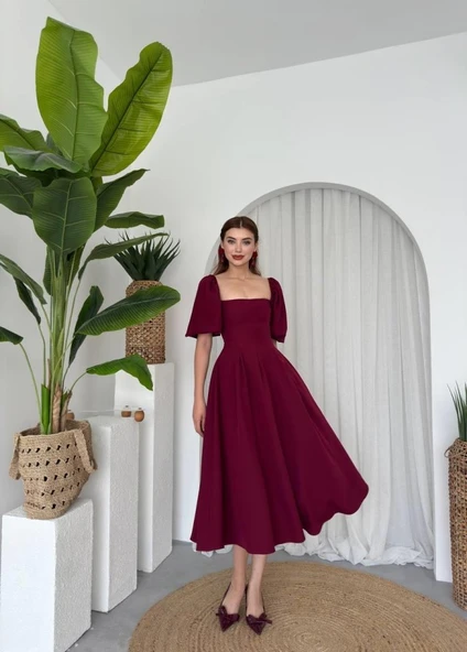 Jama Midi Boy Elbise - Resim 4