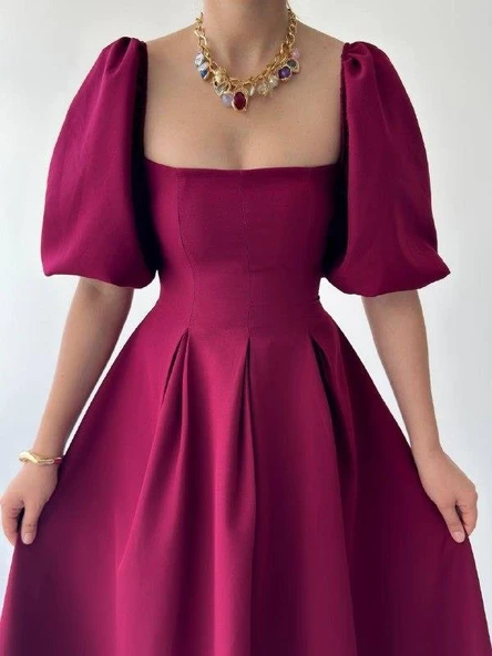 Jama Midi Boy Elbise - Resim 7