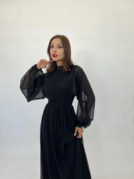 6297 ELBİSE-SİYAH ürün görseli