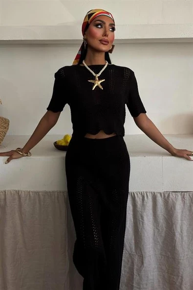 Triko Bluz Pantolon İkili Takım 10084-025 - Resim 6