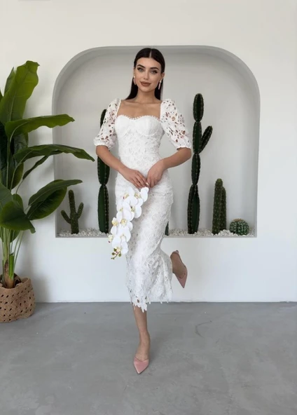 Zarina Dantel Elbise - Resim 6