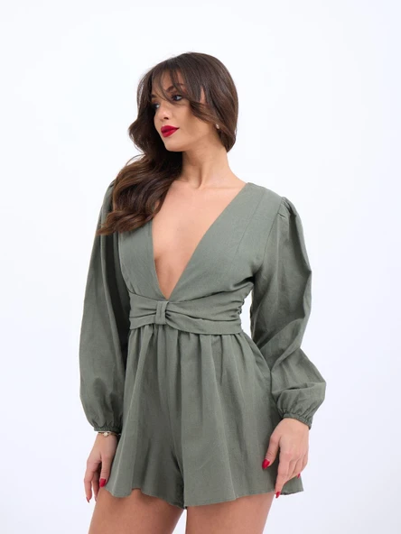 6528 TULUM ELBİSE-HAKİ - Resim 3