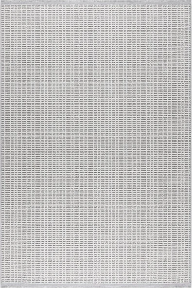 Pastel Halı Loop 415A Gri Beyaz Serisi Salon Oturma Yatak Odası Halısı ürün görseli 1