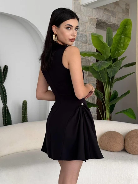 More İnci Detaylı Elbise - Resim 5