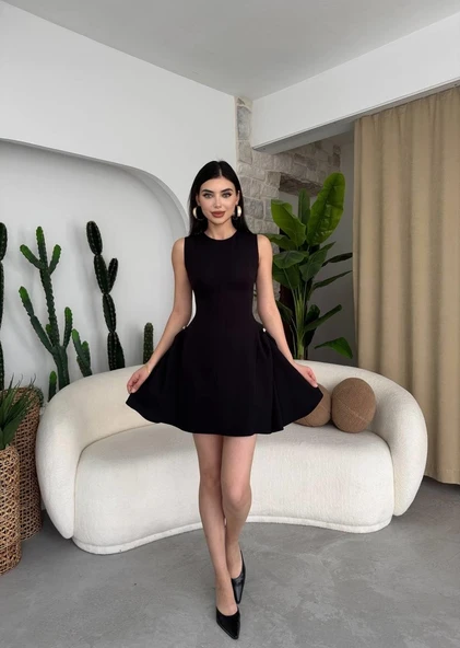 More İnci Detaylı Elbise - Resim 4