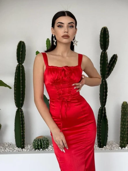 PAG İP ASKILI ELBİSE ürün görseli 1