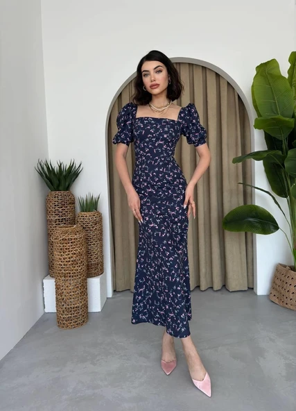 Dionora Çiçekli Elbise - Resim 5