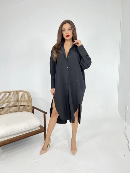 5216 GÖMLEK-SİYAH - Resim 3