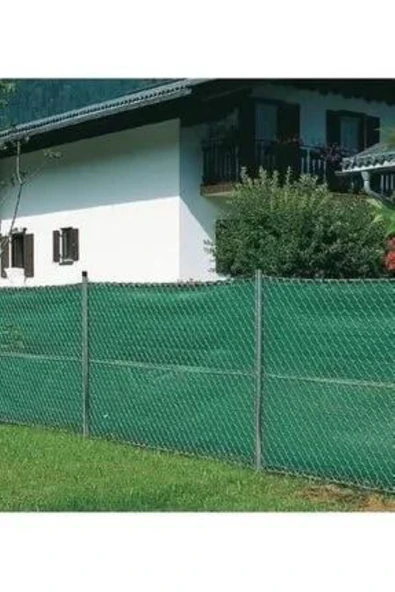 --YEŞİL--1,5x3mt Gölgelik File %95 Lik Gölgelik Kumaş Kolonlu Kuş Gözlü Çit Brandası - Resim 2