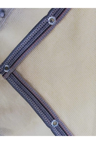 1x10 Krem Balkon Demiri-korkuluğu Örtüsü Balkon File Gölgelik - Resim 6