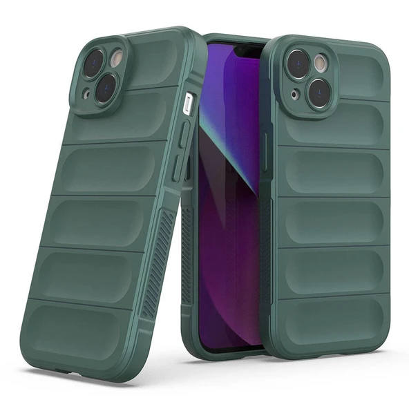 iPhone 13 Uyumlu Kamera Korumalı Oyuklu Lüks Silikon Kapak