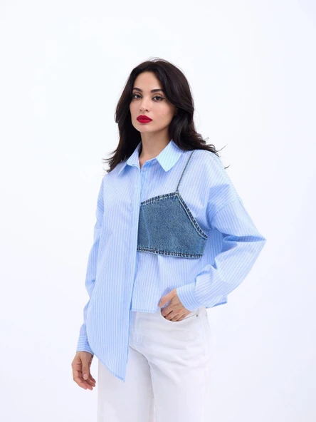 5419 GÖMLEK-SAN DİEGO ÇİZGİLİ ürün görseli