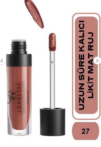 Golden Rose Longstay Liquid Matte Lipstick No:27 - 1