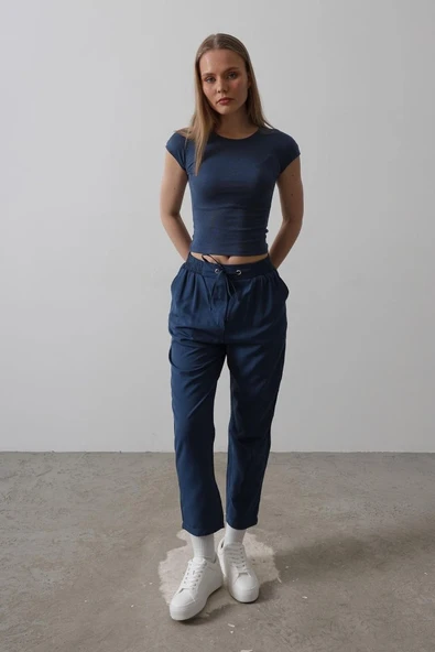 Pantolon - İndigo - Resim 2