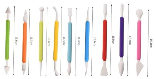 Marzipan Set Şeker Hamuru Şekillendirici 9 Parça - Resim 2