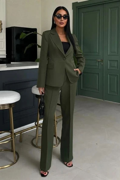 Sırt Dantel Detay Premium Takım Elbise 10031 - Resim 2