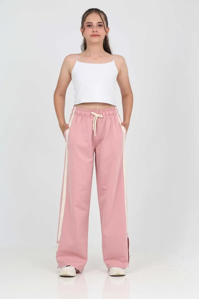 Toontoy Kız Çocuk Boydan Şeritli Eşofman Alt - 5