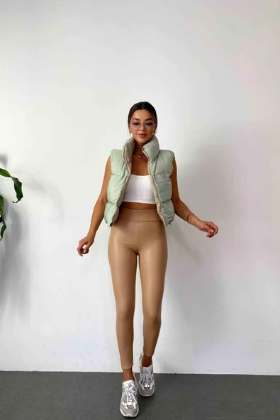 Kadın Yüksek Bel Içi şardonlu Fırsat ürün Toparlayıcı Tayt - Resim 10