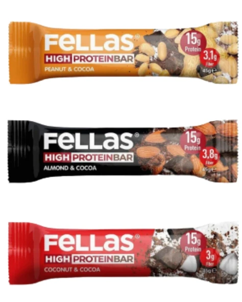 Yüksek Protein Bar 45g Karma (3 Çeşit) ürün görseli