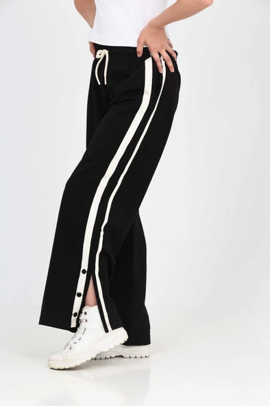 Toontoy Kız Çocuk Boydan Şeritli Eşofman Alt - 4