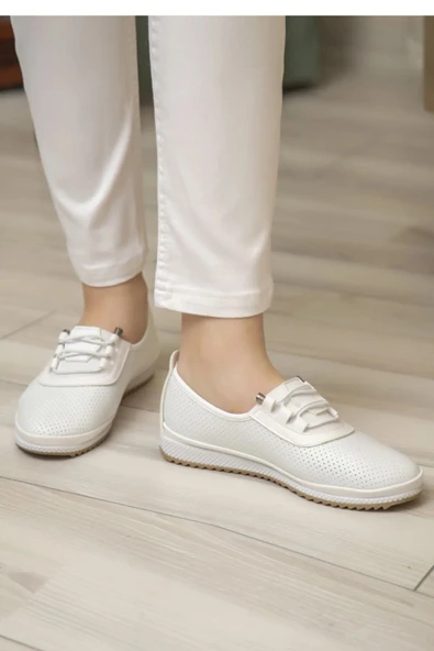Ewen Tomm Tam Ortapedik Günlük Rahat Babet Ayakkabı Anne Ayakkabı Yumuşak Ayakkabı Cilt İpli Ayakkabı ürün görseli