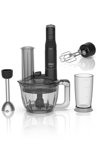 Arzum AR1187 Soprano Max Multi Siyah 1200 W Blender Seti
