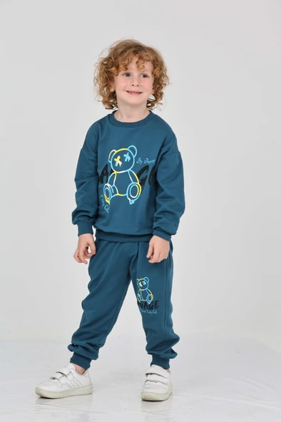 Toontoy Erkek Çocuk Savage Baskılı Eşofman Takım - Resim 12