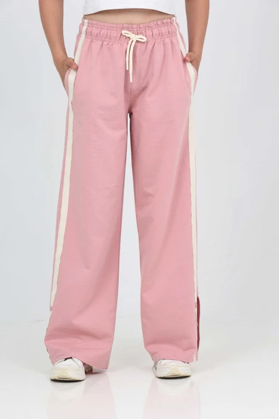 Toontoy Kız Çocuk Boydan Şeritli Eşofman Alt - 6