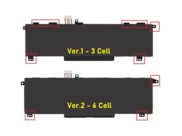 HP Omen 15-EN0036NR ile Uyumlu Notebook Bataryası Pili 6 Cell - Ver.2 - 2