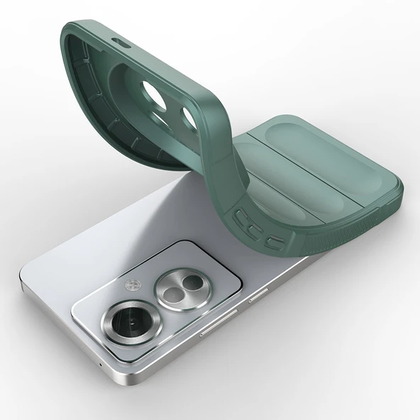 Oppo Reno 11F 5G Uyumlu Kamera Korumalı Oyuklu Lüks Silikon Kapak - 5