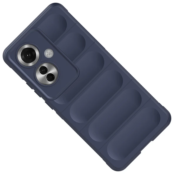 Oppo Reno 11F 5G Uyumlu Kamera Korumalı Oyuklu Lüks Silikon Kapak - 10