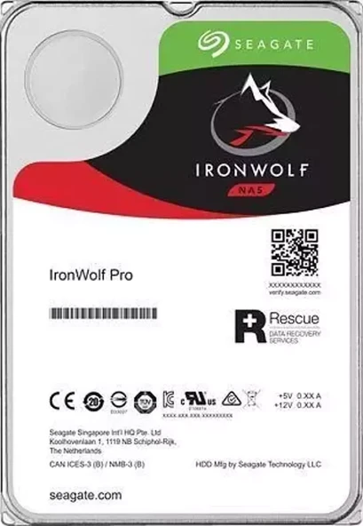 Seagate 12TB 3.5" 7200RPM 256MB SATA3 NAS DİSKİ IRONWOLF PRO ST12000NE0008 - 1