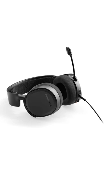 SteelSeries Arctis 3 2019 Edition 7.1 Kablolu Mikrofonlu Kulak Üstü Oyuncu Kulaklığı Siyah - Resim 3