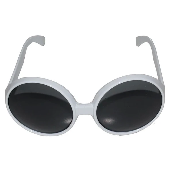 80 Li Yıllar Beyaz Renk Nostalji Yeşilçam Parti Gözlüğü ürün görseli