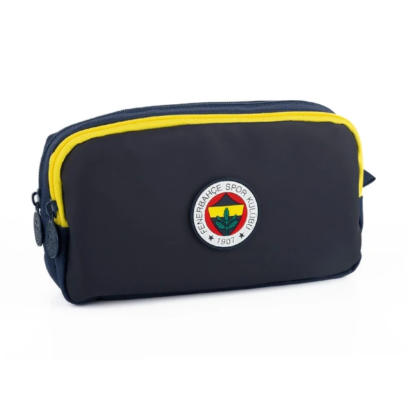 Fenerbahçe 2 Bölmeli Logo Baskılı Suni Deri Kalemlik Lacivert (25746) - 1