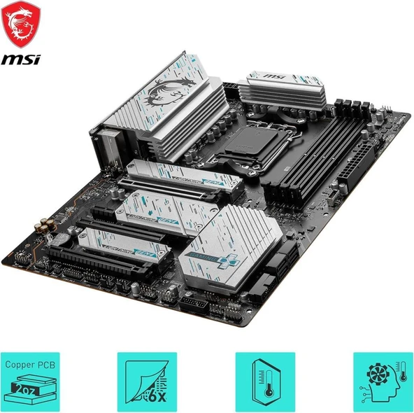 MSI X670E Gaming Plus Wi-Fi AMD AM5 DDR5 ATX Anakart Outlet - Resim 6