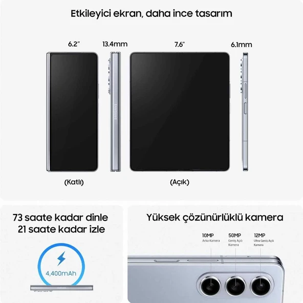 Samsung Galaxy Z Fold 5 256 GB Krem (Samsung Türkiye Garantili) - 5