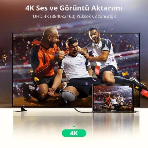 Ugreen 8K HDMI 2.1 Görüntü Aktarma Kablosu 1.5 Metre - Resim 3