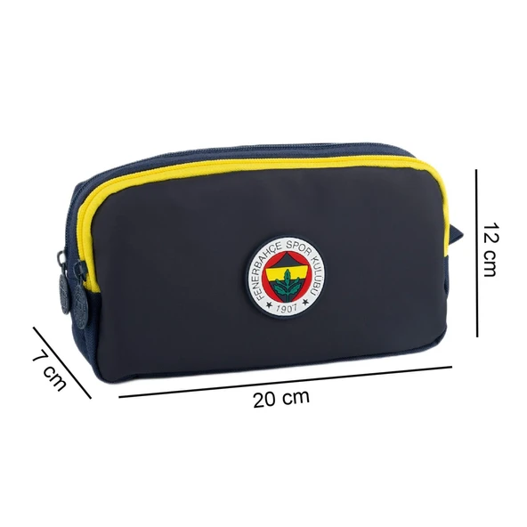 Fenerbahçe 2 Bölmeli Logo Baskılı Suni Deri Kalemlik Lacivert (25746) - 2