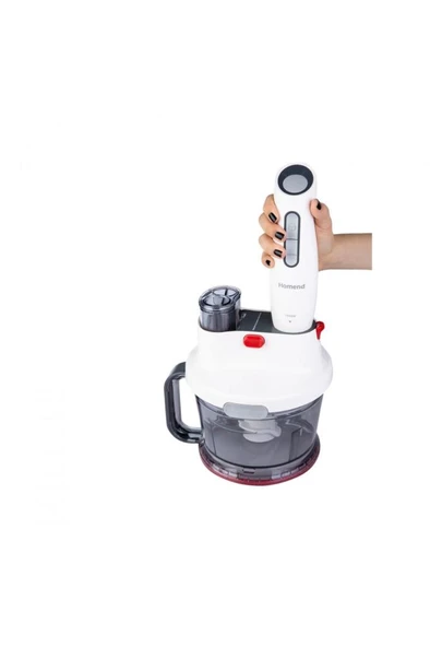 Homend Functionall 2804H 1000 W Beyaz Mutfak Robotu Teşhir - Resim 6
